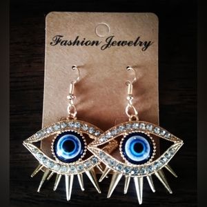 Evil Eye Dangle Earrings